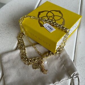 Kendra Scott layered charm necklace